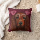 Recherche de acajou coussins Setter rouge irlandais