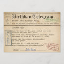 Recherche de telegram invitations Vintage