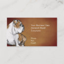 Recherche de bouledogue anglais cartes visite Animal familier