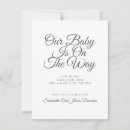 Recherche de souhaits pour le bébé invitations Typographie