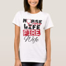 Recherche de nuit de feu tshirts Wife