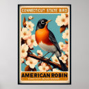 Recherche de merle posters Rouge gorge
