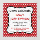 Recherche de pois rouge invitations Pois rouges et blancs