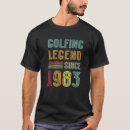 Suche nach geburtstag golf herren tshirts Legende