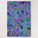 Recherche de motif coloré puzzles Violet