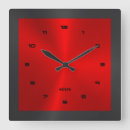 Recherche de rouge horloges Noir