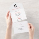 Recherche de corail et blanc invitations Élégant
