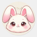 Recherche de lapin kawaii autocollants Chibi