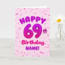 Recherche de 69 ans anniversaire cartes Joyeux 69e anniversaire