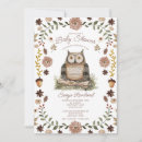 Recherche de hibou aquarelle invitations Rustique