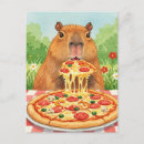 Recherche de pizza mignonne cartes postales Animal