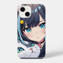 Recherche de fille de chat iphone coques Élégant