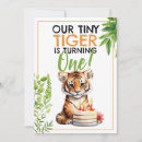Recherche de tigre orange invitations Jungle