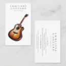 Recherche de instructeur de guitare cartes visite Enseignant