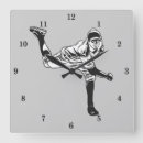 Recherche de joueurs de baseball horloges Mur