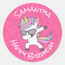 Recherche de cheval enfant autocollants Rose