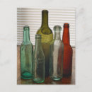 Recherche de bouteille verre cartes postales Vintage