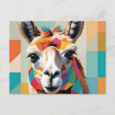 Recherche de portrait abstrait cartes postales Coloré