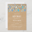 Recherche de raindrops baby shower invitations Bleu