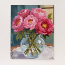 Recherche de pivoine rose puzzles Bouquet