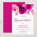 Recherche de fuchsia quinceanera invitations Rose