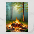 Recherche de feu de camp cartes postales Nature