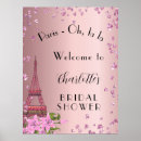 Recherche de tour eiffel rose posters Élégant