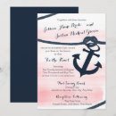 Recherche de nautical mariage invitations Bleu marine