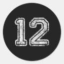 Recherche de numéro 12 autocollants Sports