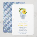 Recherche de jaune et bleu marine invitations Élégant