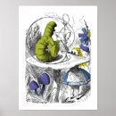 Recherche de alice et la chenille posters John tenniel