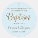 Recherche de baptême garçon autocollants Baptême de croix d'or
