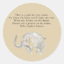 Recherche de elephant baby shower autocollants Aquarelle