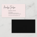 Recherche de peintre cartes visite Rose pâle