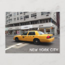 Recherche de taxi jaune cartes postales New york