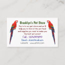 Suche nach papageien visitenkarten Vogelvogel