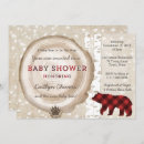 Recherche de ourson baby shower invitations Bûcheron