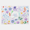 Suche nach gelbe blume geschirr tücher Monogramm