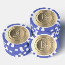 Recherche de métallique jetons poker Monogramme