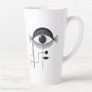Recherche de visage abstrait tasses Heureux