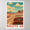 Recherche de route américaine posters De voyage rétro