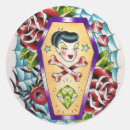 Recherche de tatouage de crâne autocollants Rose