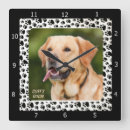 Recherche de pattes de chien horloges Unique