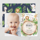 Recherche de jungle wild one anniversaire invitations Garçon 1er anniversaire