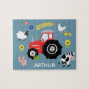 Recherche de tracteur rouge puzzles Enfants