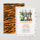 Recherche de tigres invitations Jeune sauvage et trois