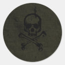 Recherche de vintage skull autocollants Pirate