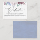 Recherche de fleurs de mariage cartes visite Bleu poussiéreux