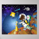 Suche nach asteroiden poster Astronaut
