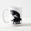 Recherche de dessin de loup tasses Sauvage